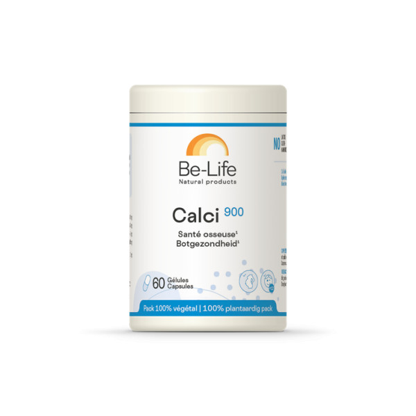 Calci 900 (Calcium-magnésium) 60 gélules - Be-Life - Calcium (Ca) - 1