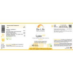 Lysine (Lyso 600) 90 gélules - Be-Life - Acides aminés - 3