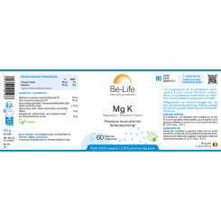 Mg K (Magnésium et Potassium) 60 gélules - Be-Life - Complément alimentaire - 2