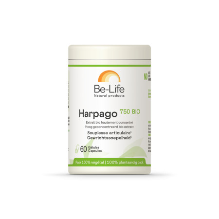 Harpago (Extrait de Griffe du diable) 750 Bio 60 gélules - Be-Life - Phytothérapie - 1
