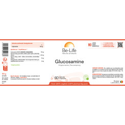 Glucosamine (Sulfate de glucosamine) 60 gélules - Be-Life - Complément alimentaire - 2