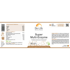 Super Multi-Enzyme 60 gélules - Be-Life - Complément alimentaire - 2