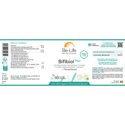 Bifibiol Plus (ferments lactiques) 60 gélules - Be-Life - Probiotiques - Prébiotiques - Entretien du colon - 2
