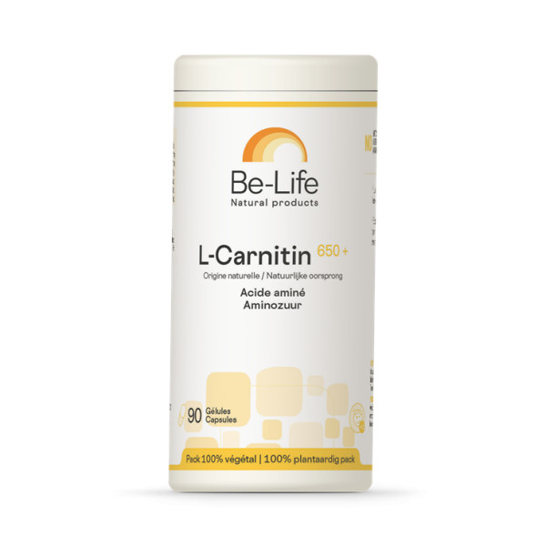 L-Carnitin 650 90 gélules acido-résistantes - Be-Life - Acides aminés - 1