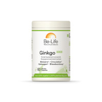 Ginkgo 3000 extrait 60 gélules - Be-Life - Toute la gamme Be-Life - 1-Ginkgo 3000 extrait 60 gélules - Be-Life