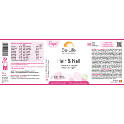 Hair & Nail 90 gélules - Be-Life - Complexes Multi-vitamines et  Minéraux - 3