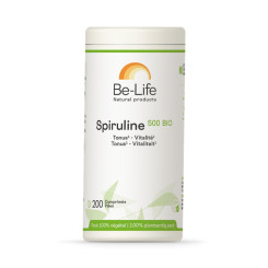 Spiruline 500 Bio 200 tablettes - Be-Life - Toute la gamme Be-Life - 1