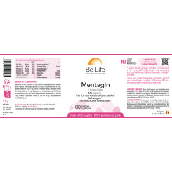 Mentagin + Ginkgo biloba 60 gélules - Be-Life - Complément alimentaire - 3