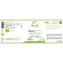Maca 2000 Extrait Bio (Ginseng du Pérou) 90 gélules - Be-Life - Gélules de plantes - 2