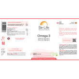 Omega 3 180 capsules - Be-Life - Acides Gras essentiels (Omega) - 2