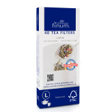 -Filtres à thé en papier biodégradables Larges 40 pièces - Finum