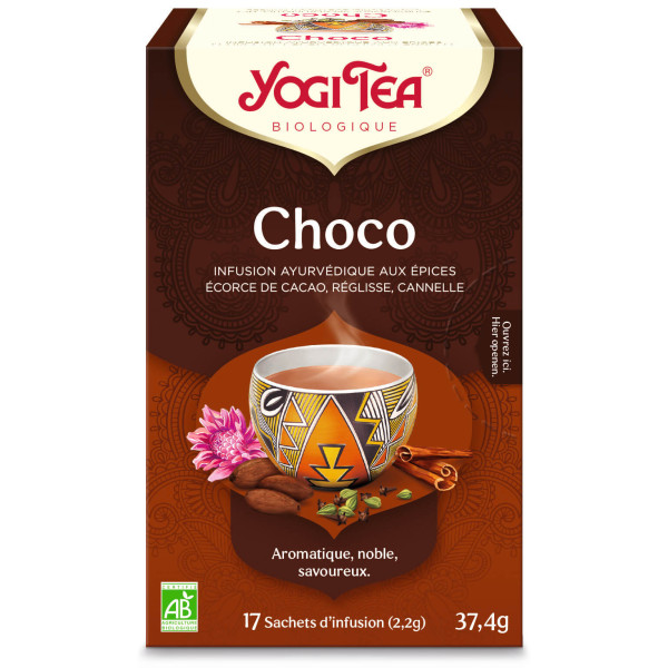 Yogi tea - Choco Bio 17 sachets - Thé Ayurvedic - Herboristerie du