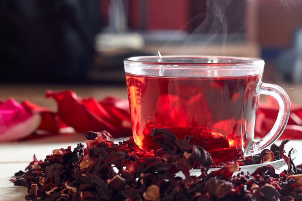 tisane hibiscus tasse de thé infusion