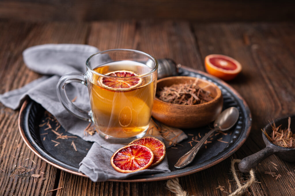 tisane lapacho écorce coupée tasse de thé