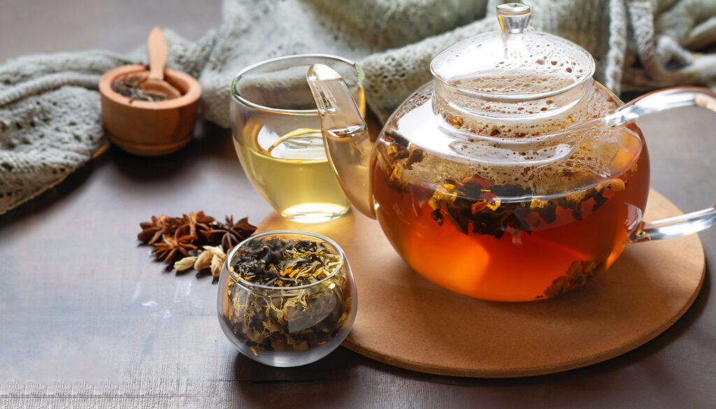 tisane paliure théière infusion