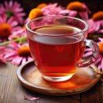 tisane échinacée tasse de thé fleurs infusion